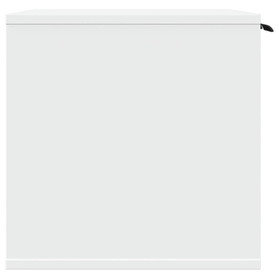 Mueble arenero para gatos madera ingeniería blanco 80x50x45