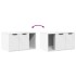 Mueble arenero para gatos madera ingeniería blanco 80x50x45