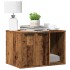 Mueble arenero para gatos madera envejecida 60x40x40