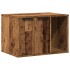 Mueble arenero para gatos madera envejecida 60x40x40