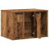 Mueble arenero para gatos madera envejecida 60x40x40
