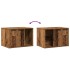 Mueble arenero para gatos madera envejecida 60x40x40