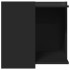 Mueble arenero para gatos madera ingeniería negro 53x53x51