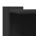 Mueble arenero para gatos madera ingeniería negro 53x53x51