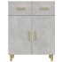 Aparador de madera contrachapada gris hormigón 69,5x34x89
