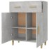 Aparador de madera contrachapada gris hormigón 69,5x34x89