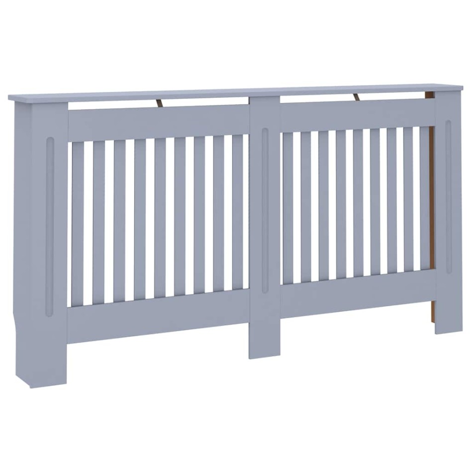 Cubierta para radiador MDF gris antracita 152x19x81,5