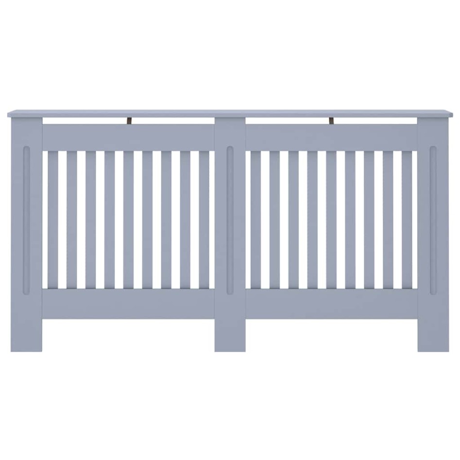 Cubierta para radiador MDF gris antracita 152x19x81,5