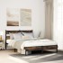 Estructura de cama sin colchón madera roble ahumado 100x190