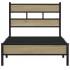 Estructura de cama sin colchón madera roble Sonoma 90x200