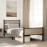 Estructura de cama sin colchón madera roble Sonoma 100x200