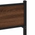 Estructura de cama sin colchón madera marrón roble 80x200