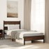 Estructura de cama sin colchón madera marrón roble 90x190