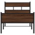 Estructura de cama sin colchón madera marrón roble 90x200