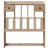 Cabecero de cama con almacenaje madera maciza de pino 90