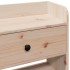 Cabecero de cama con almacenaje madera maciza de pino 90