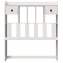 Cabecero de cama almacenaje madera maciza pino blanco 100