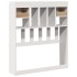 Cabecero de cama almacenaje madera maciza pino blanco 100