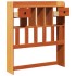 Cabecero de cama almacenaje madera maciza pino marrón 75