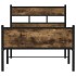Estructura cama sin colchón madera roble ahumado 75x190
