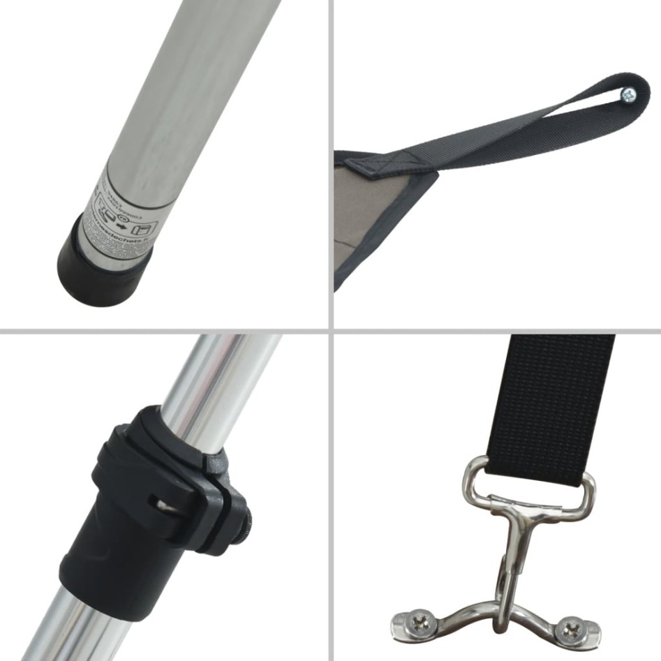 Toldo T-Top extensión gris antracita 170x208x(115-183)