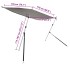 Toldo T-Top extensión gris antracita 170x208x(115-183)