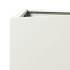Jardinera triangular acero blanco 30x26x75