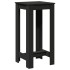 Mesa alta de bar madera de ingeniería negra 51x50x103,5