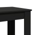 Mesa alta de bar madera de ingeniería negra 51x50x103,5