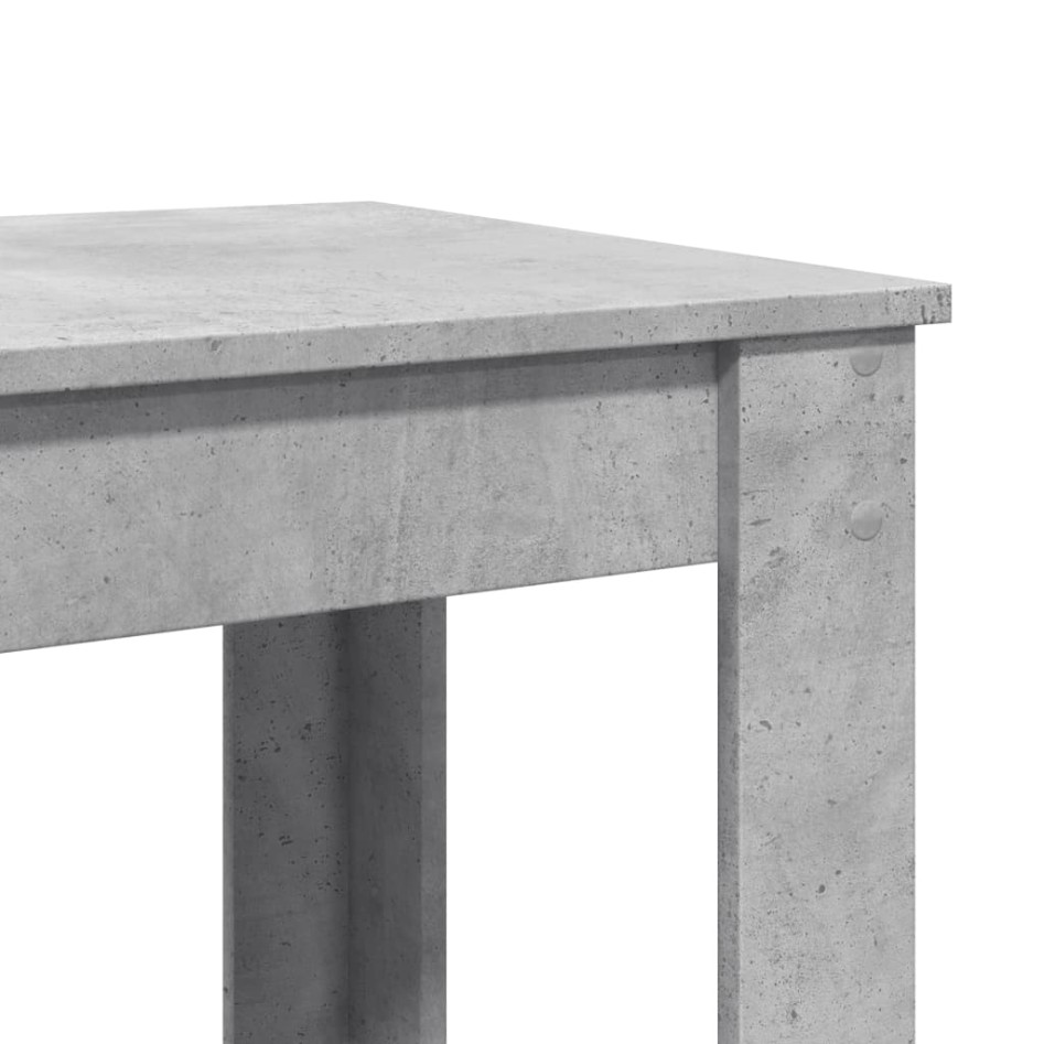 Mesa alta de bar madera ingeniería gris hormigón 51x50x103,5