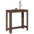 Mesa alta de bar madera ingeniería marrón roble 102x50x103,5