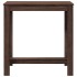 Mesa alta de bar madera ingeniería marrón roble 102x50x103,5