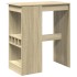 Mesa alta con estantes madera roble Sonoma 90x47,5x103,5