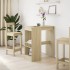 Mesa alta con estantes madera roble Sonoma 90x47,5x103,5
