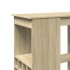 Mesa alta con estantes madera roble Sonoma 90x47,5x103,5