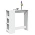 Mesa alta con estantes madera ingeniería 101x40x103,5