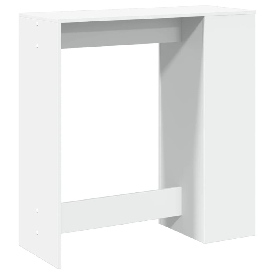 Mesa alta con estantes madera ingeniería 101x40x103,5