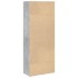Estantería de madera de ingeniería gris hormigón 60x30x152