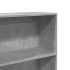 Estantería de madera de ingeniería gris hormigón 60x30x152