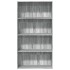 Estantería de madera de ingeniería gris Sonoma 80x30x152