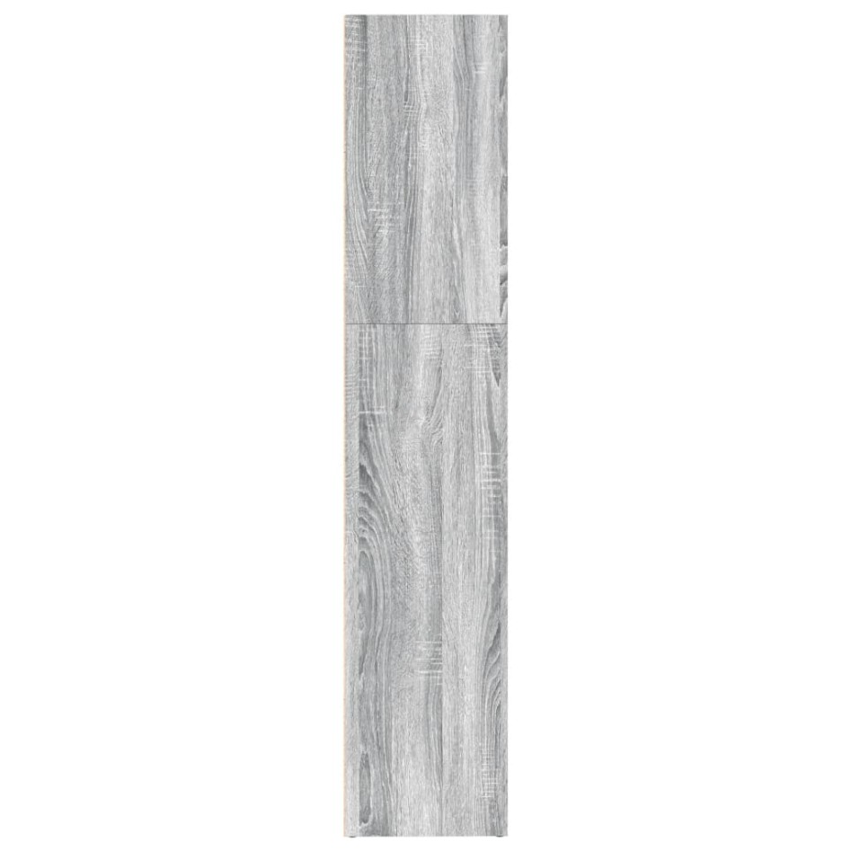 Estantería de madera de ingeniería gris Sonoma 80x30x152