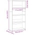 Estantería de madera de ingeniería gris Sonoma 80x30x152
