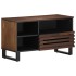 Mueble de TV madera maciza mango marrón 80x34x46