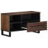 Mueble de TV madera maciza mango marrón 80x34x46