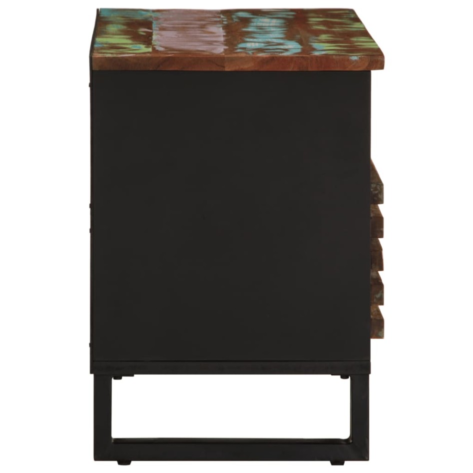 Mueble de TV madera maciza de acacia 80x34x46