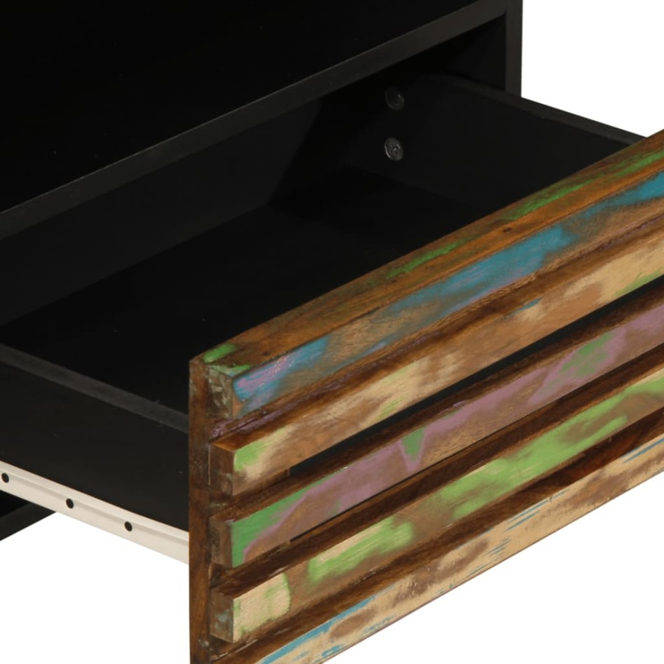 Mueble de TV madera maciza de acacia 80x34x46