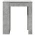Mesa alta bar con estantes madera gris hormigón 95x47x103,5