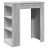 Mesa alta bar con estantes madera gris Sonoma 95x47x103,5