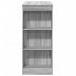 Mesa alta bar con estantes madera gris Sonoma 95x47x103,5