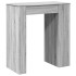 Mesa alta bar con estantes madera gris Sonoma 95x47x103,5